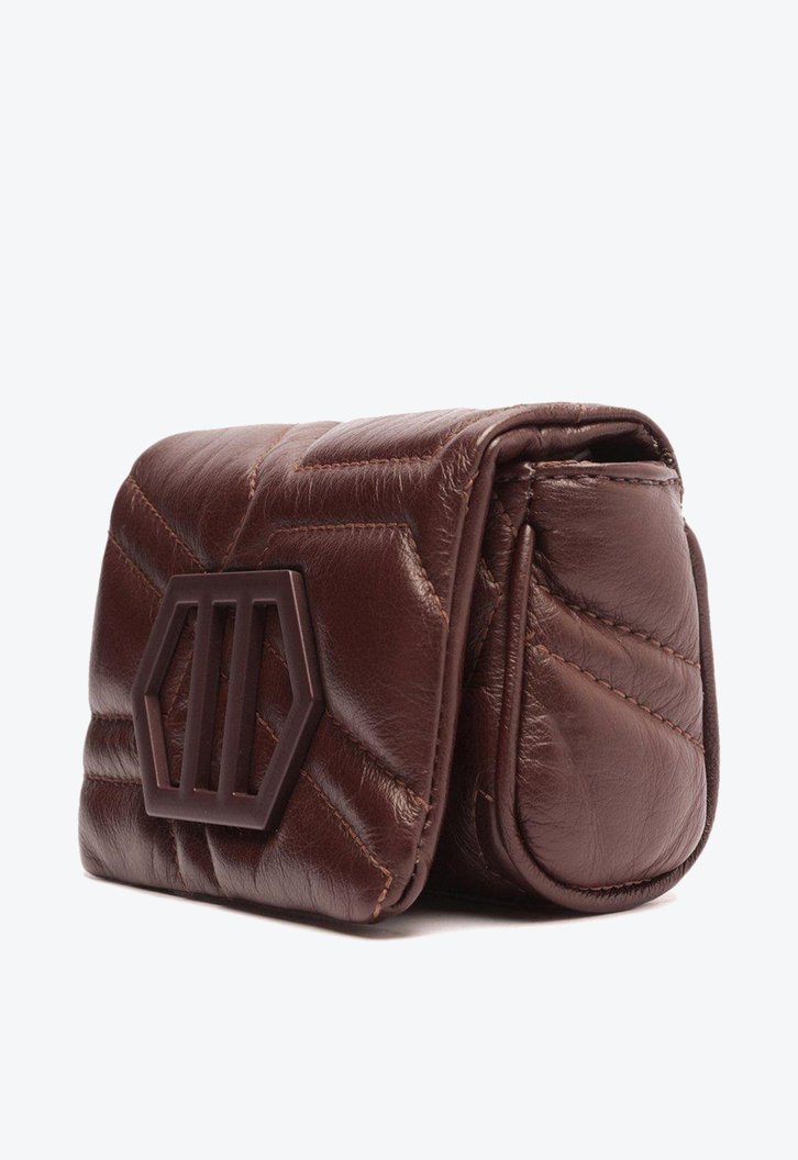 Mini Bag Tiracolo Vinho Arezzo Couro Emma