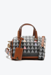 Bolsa Mini Bowling Estampado Schutz Triangle