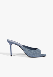 Tamanco Jeans Schutz Salto Fino