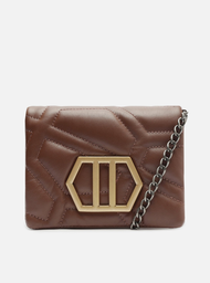 Mini Bag Tiracolo Marrom Arezzo Couro Emma