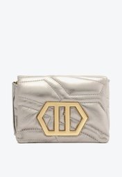 Bolsa Tiracolo Prata Arezzo Couro Emma Pequena