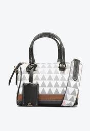 Bolsa Mini Bowling Branca E Preta Schutz New Triangle