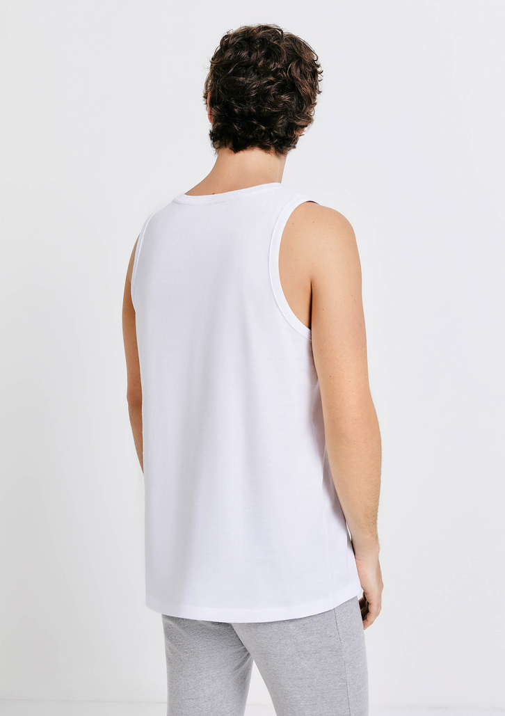 Regata Branca Hering Básica Masculina Alças Largas