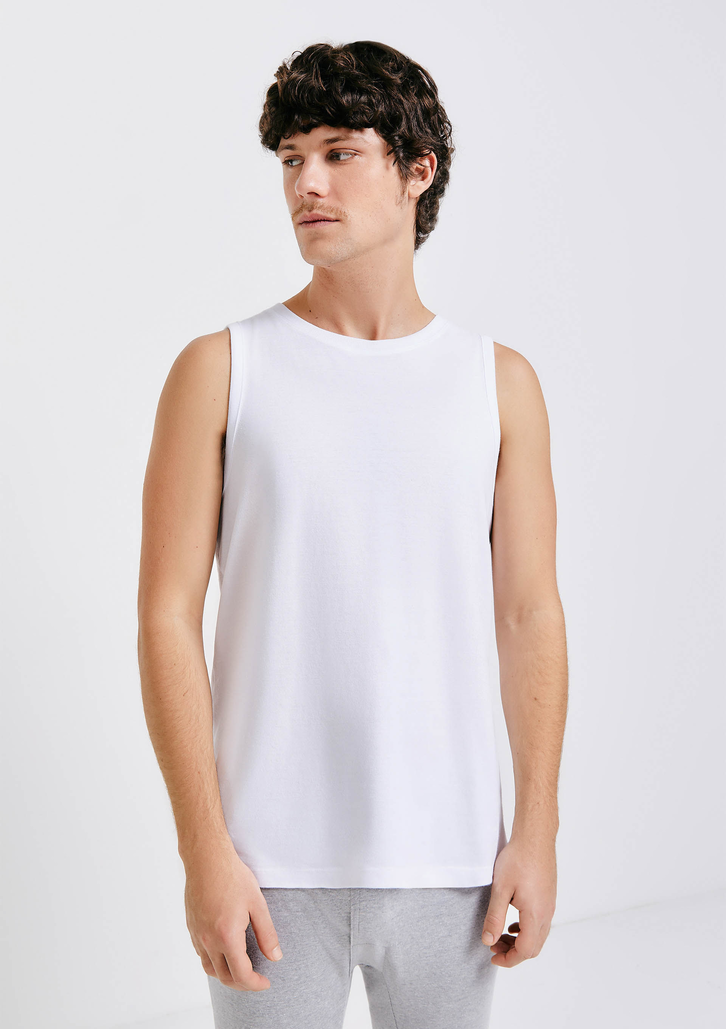 Regata Branca Hering Básica Masculina Alças Largas